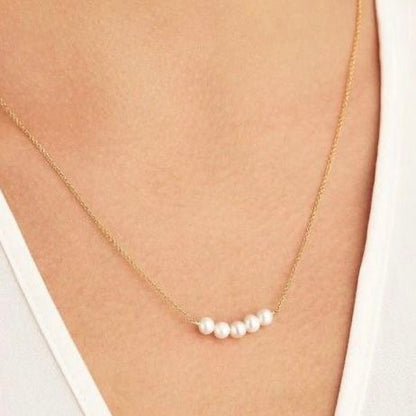 24K Gold Pearl Necklace